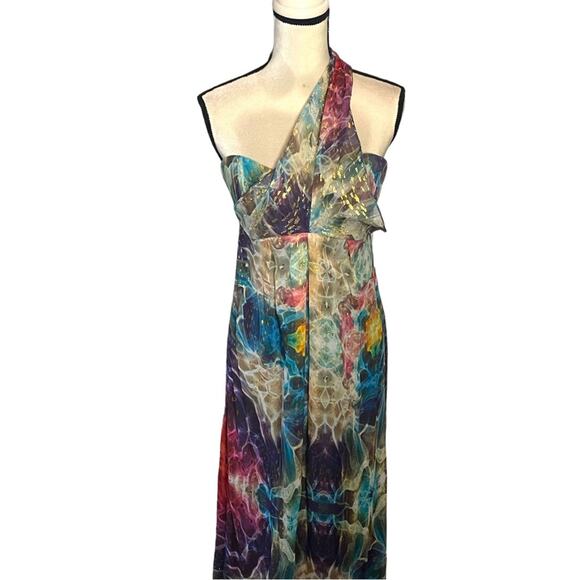 Nicole Miller Silk Strapless Gown Size 4 NWT Retails $650 - Picture 5 of 8